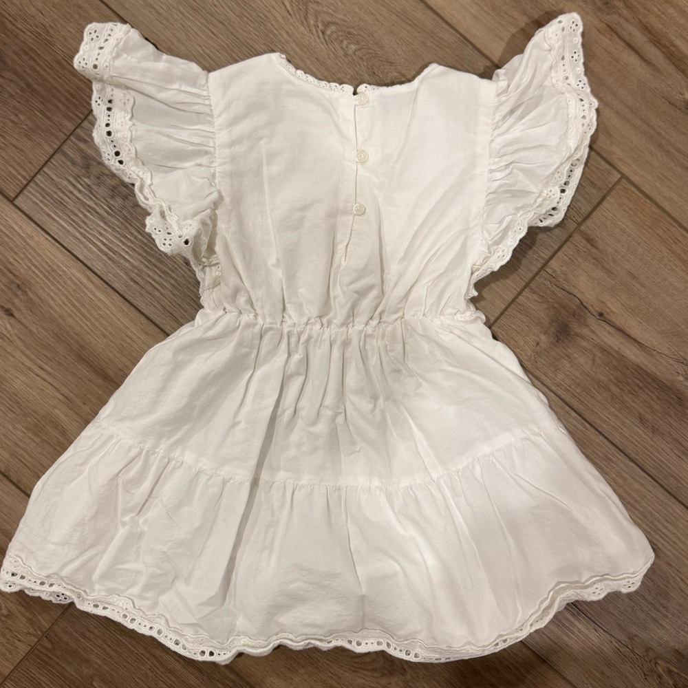 GAP Kids Lace Tiered Girls Ruffle Dress - XS (4/5) - Picture 5 of 7